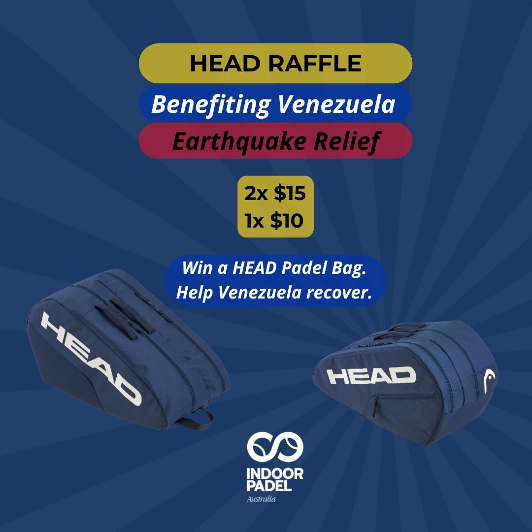 Head raffle for Venezuela | Indoor Padel Australia